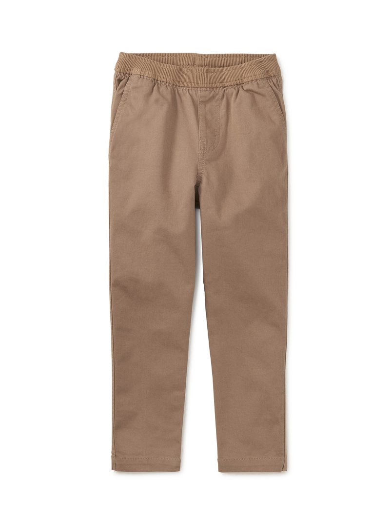 Timeless Stretch Twill Pants in Cappuccino - View 1