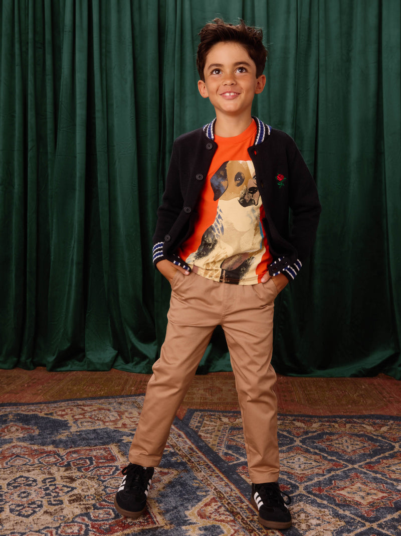 Timeless Stretch Twill Pants in Cappuccino - View 2