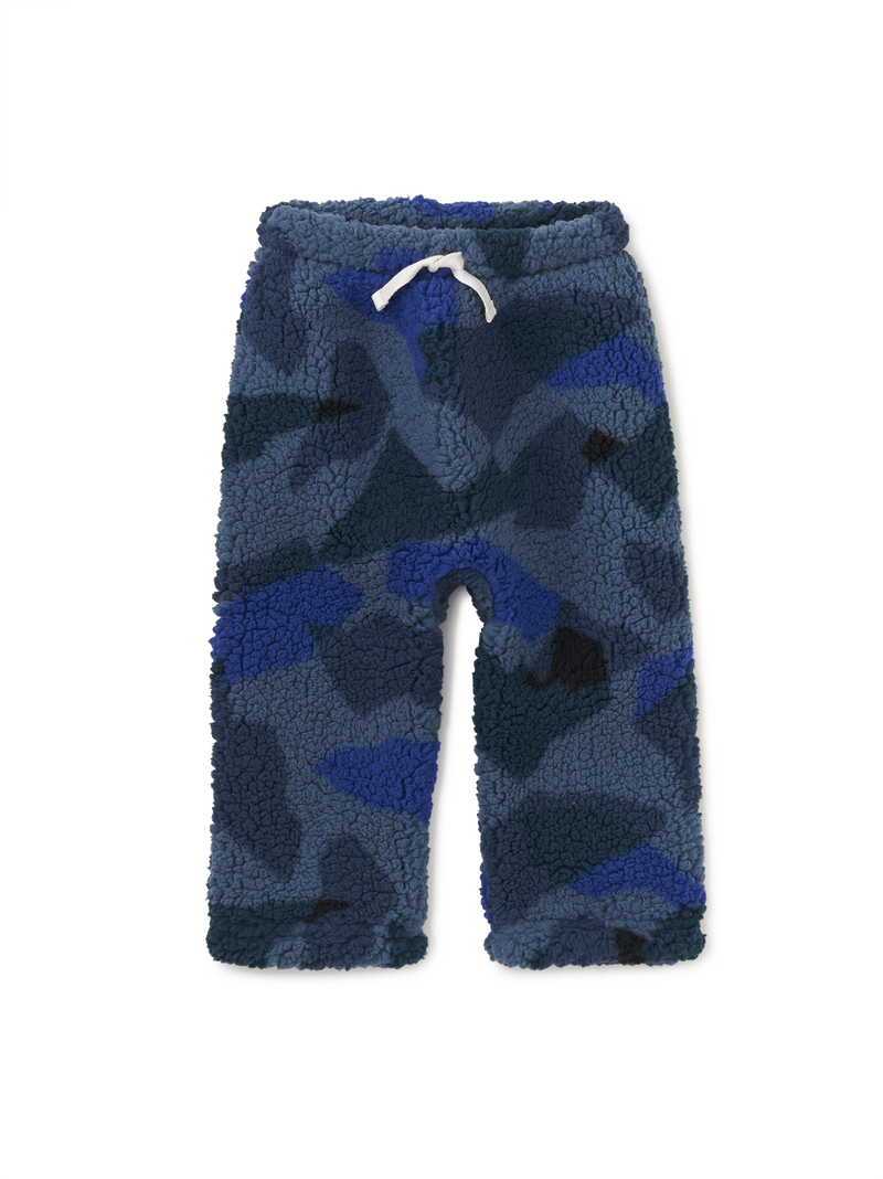 Teddy Fleece Baby Pants in El Calafate Glaciar Camo - View 1