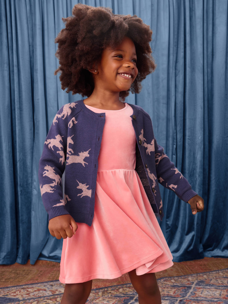 Unicorn Cardigan in Unicorn Frolic - View 2