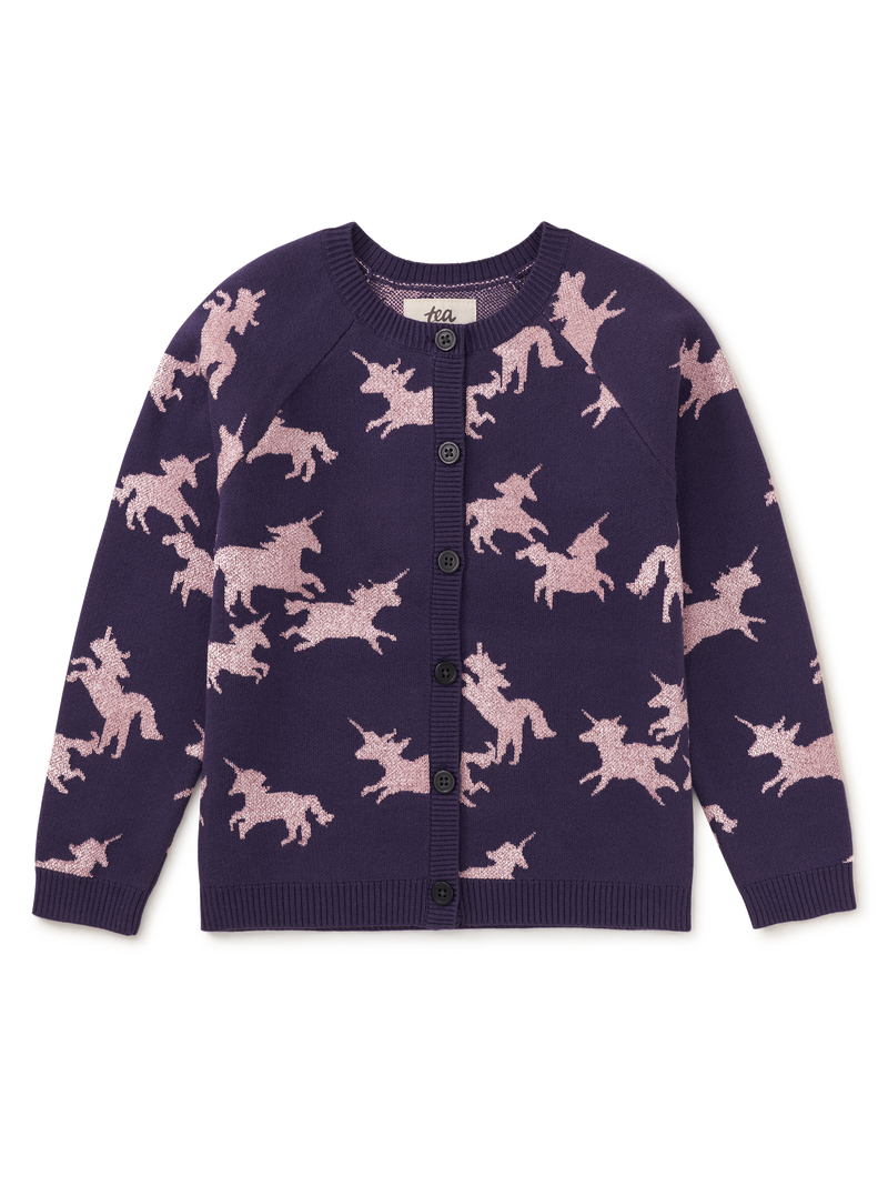 Unicorn Cardigan in Unicorn Frolic - View 1