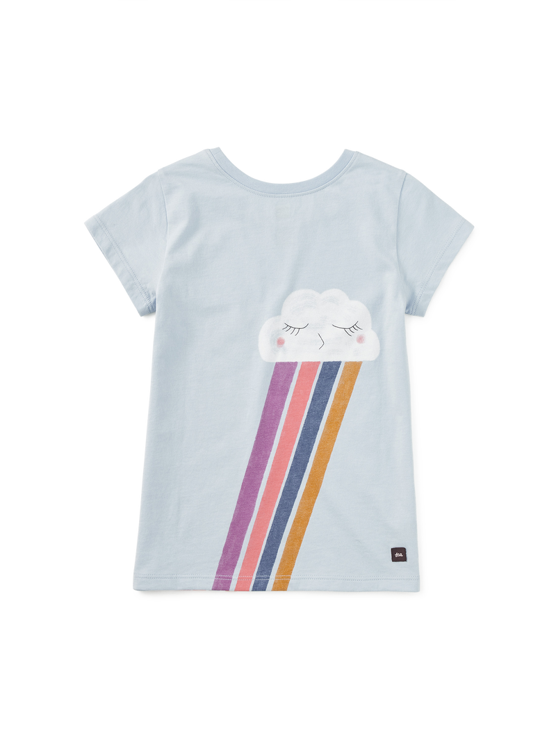 Rainbow Double Sided Tee in Skyway - View 2