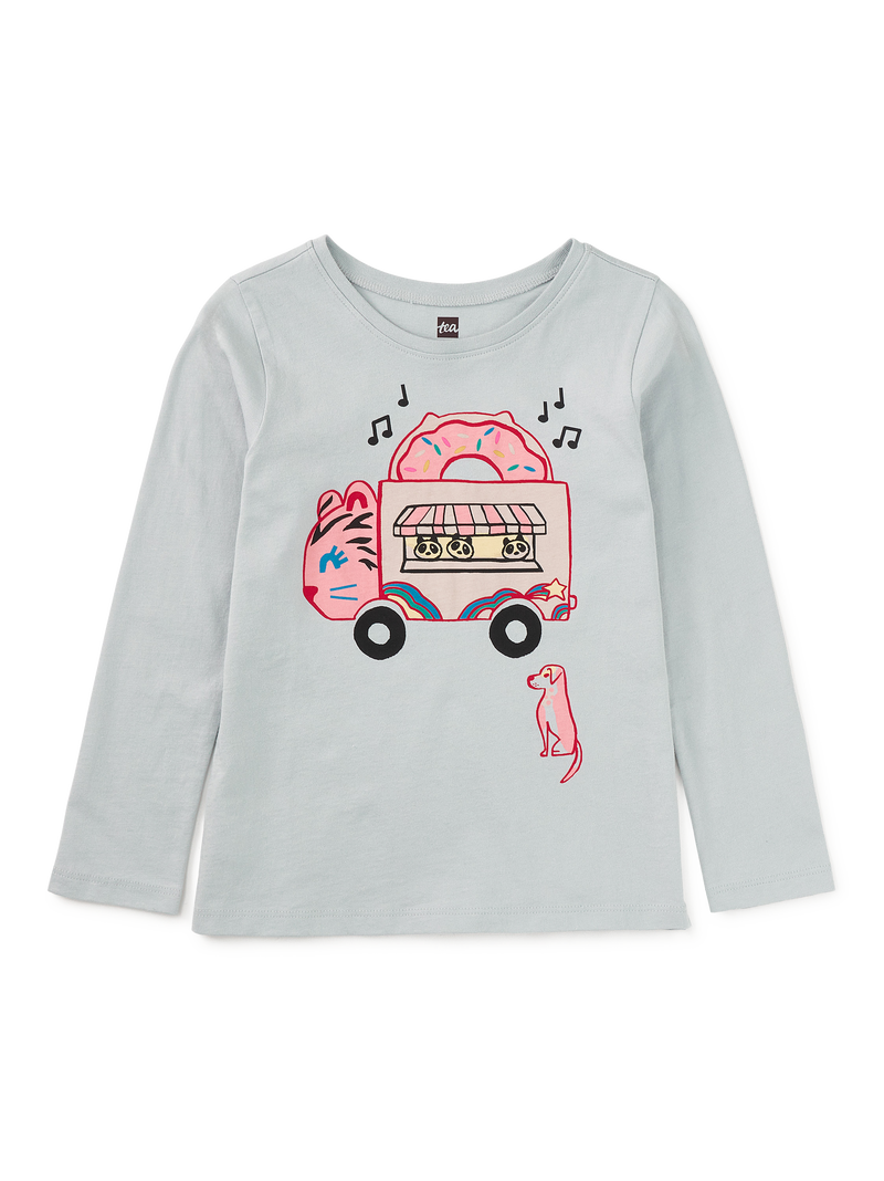 Donut Truck Graphic Tee in Pearl Blue - View 1
