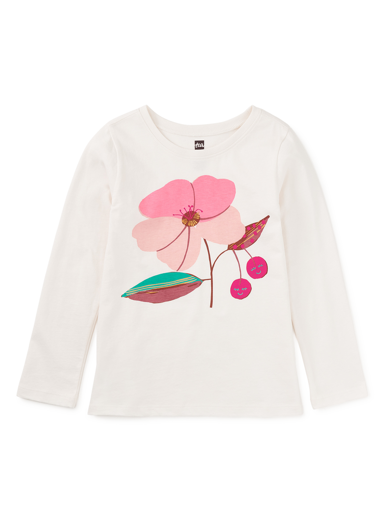 Cherry Blossom Graphic Tee in Chalk - View 1