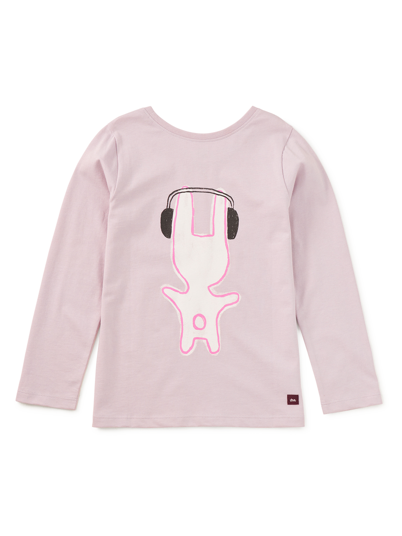 Bunny Bop Graphic Tee in Urchin Purple - View 2