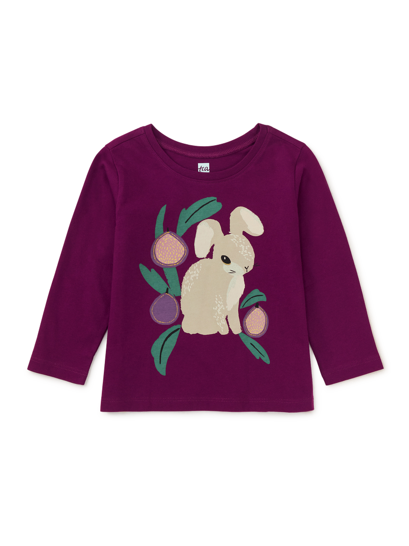 Angora Bunny Graphic Tee in Cosmic Berry - View 2