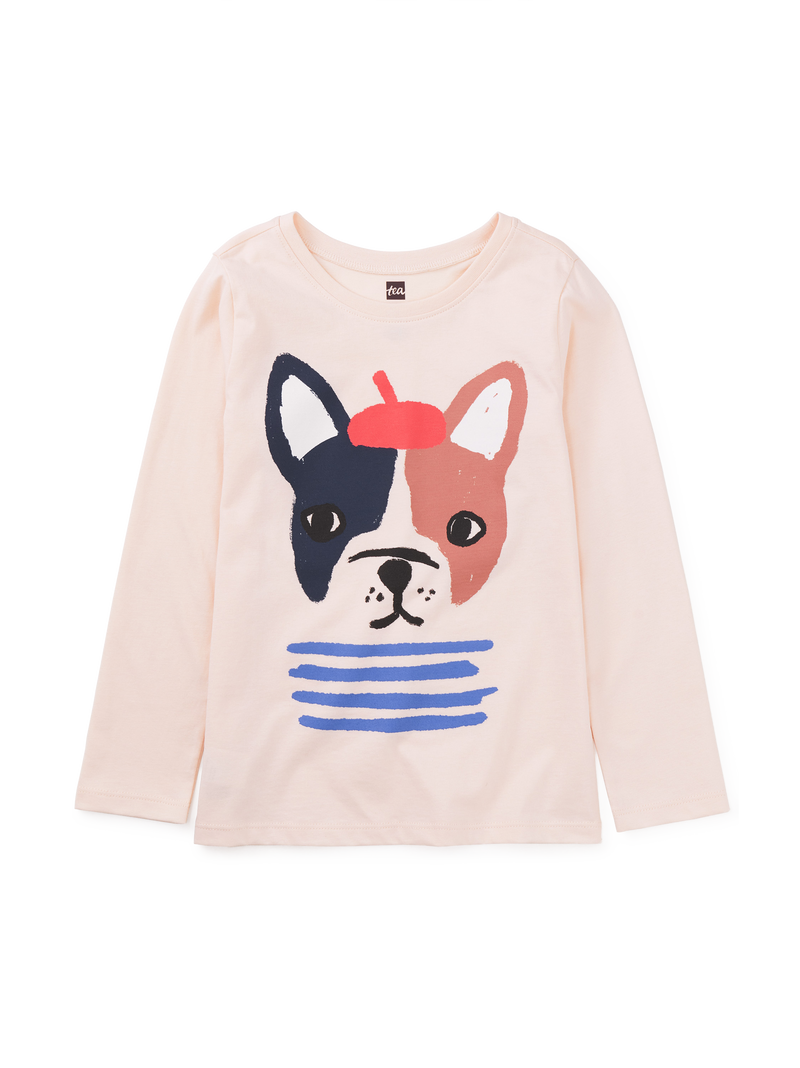 Very French Bulldog Graphic Te in Creole Pink - View 1