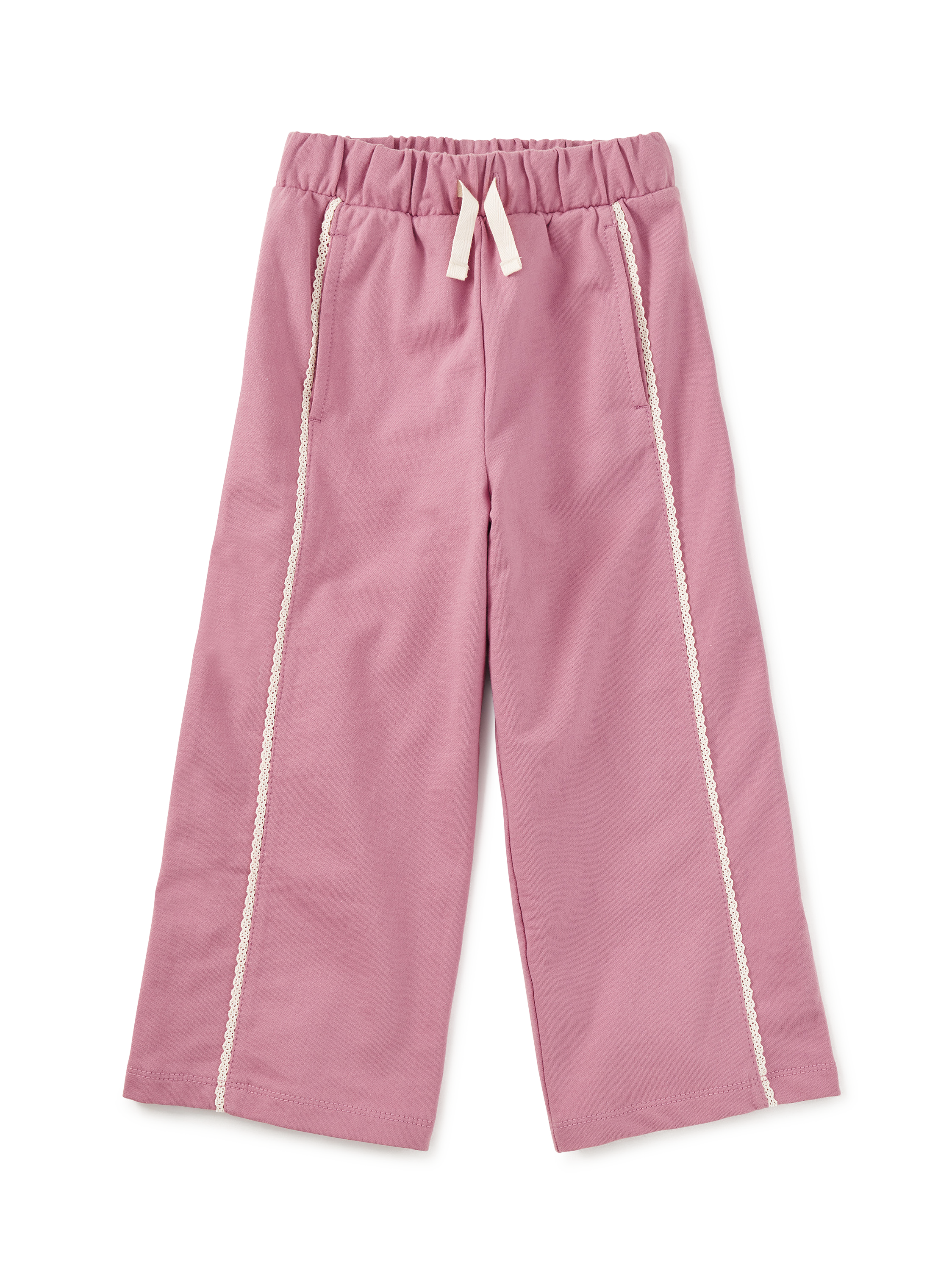 Lace Trim Track Pants
