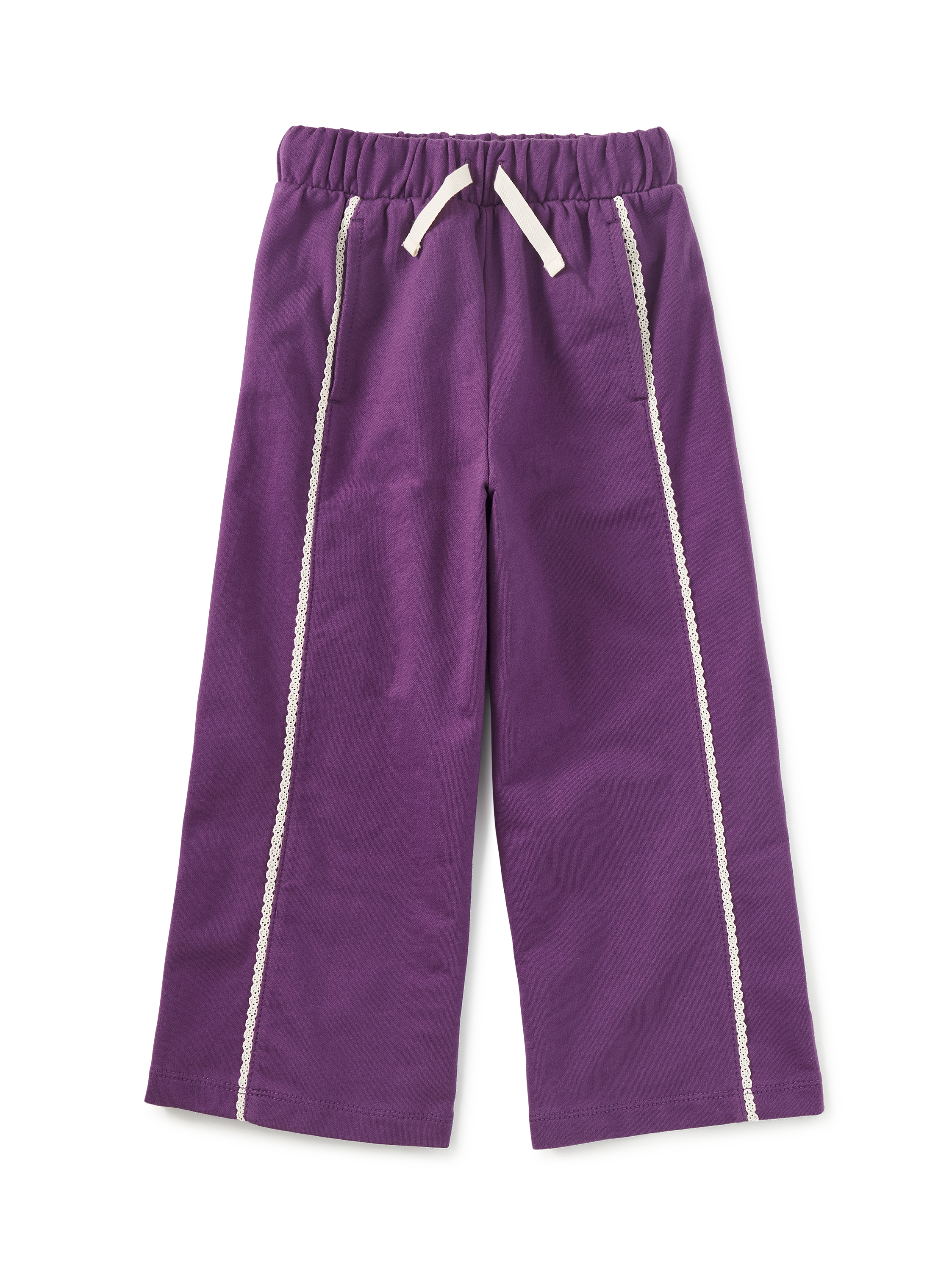 Lace Trim Track Pants