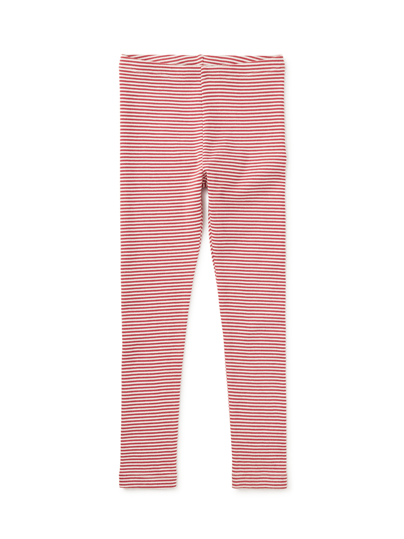 Striped Leggings in Orchid Mauve - View 2