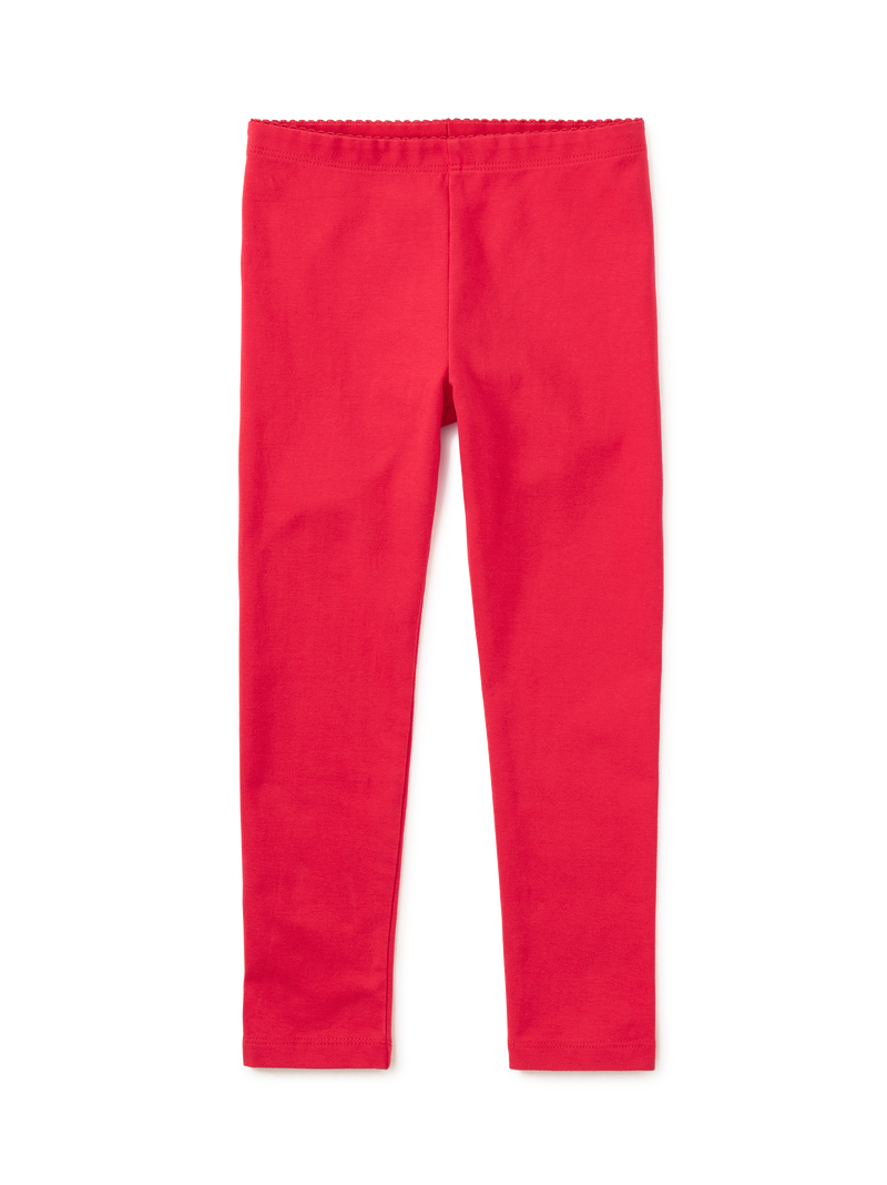 Solid Leggings in Lingonberry - View 2