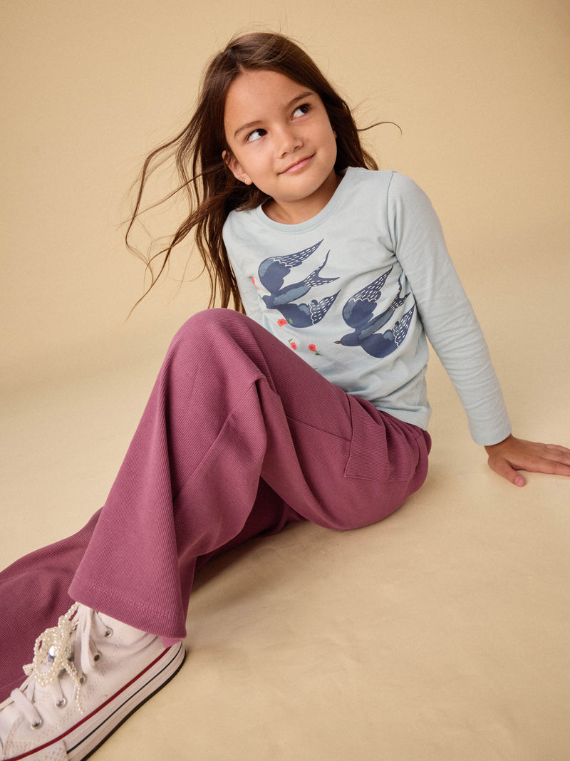 Flare For Fun Pocket Pants in Cassis - View 2