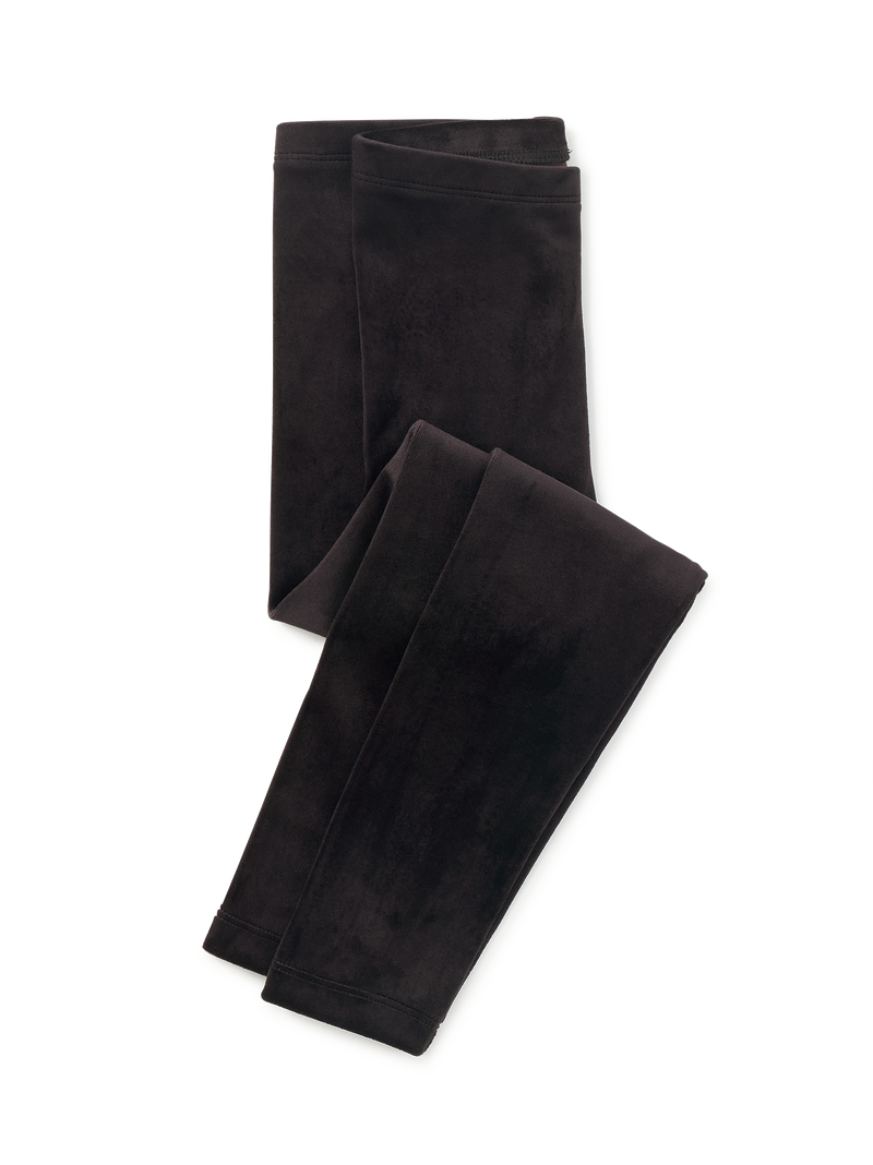 Velour Leggings in Jet Black - View 1