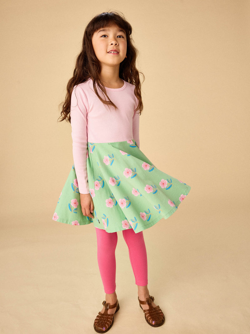 Print Mix Twirl Dress in Cherry Blossom - View 2