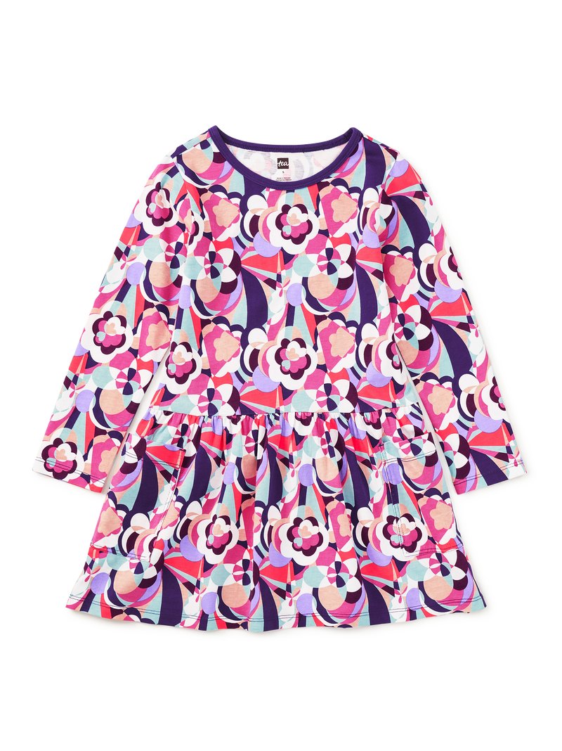 Long Sleeve Pocket Dress in Bala Floral - View 1