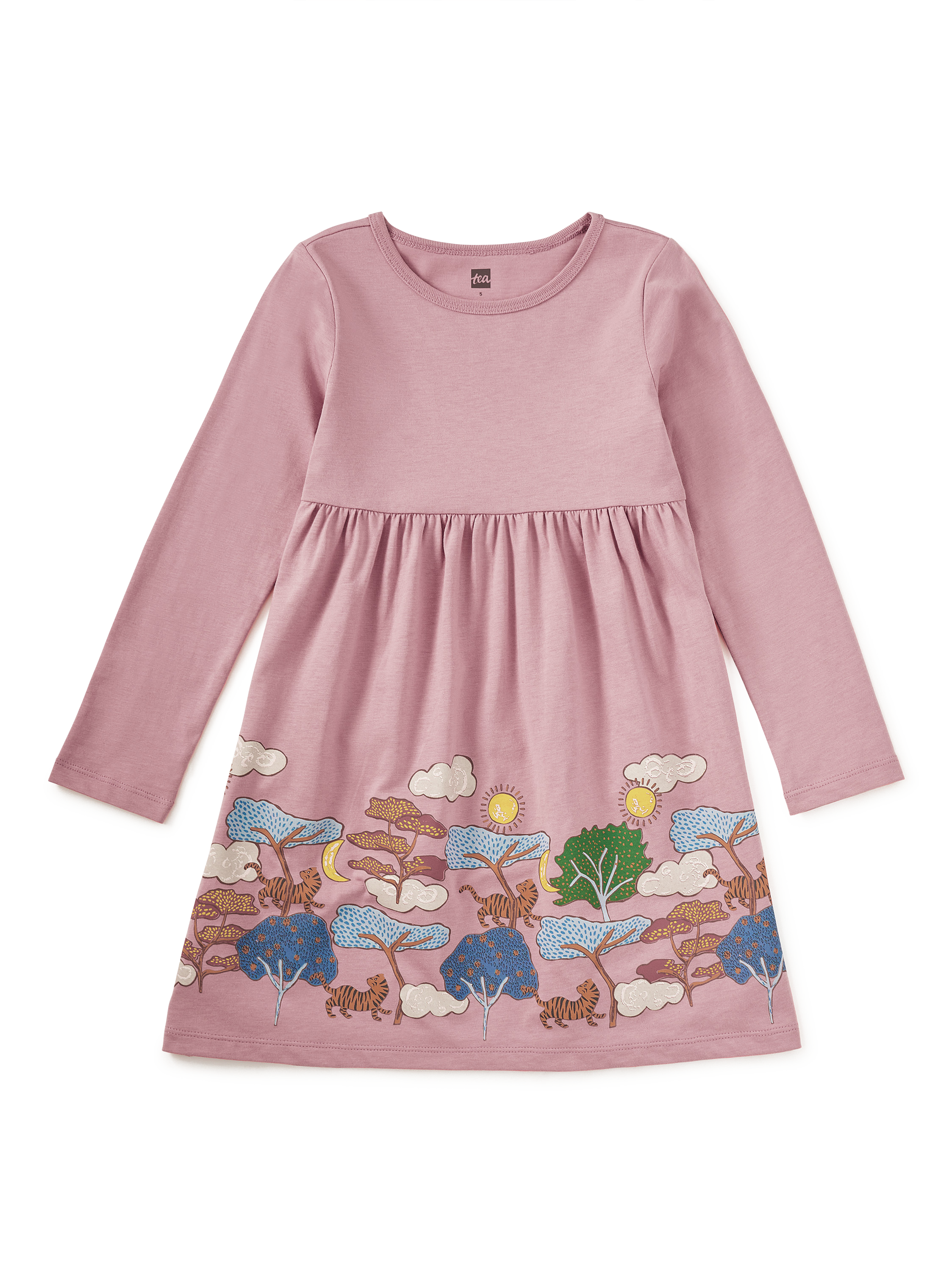 Tiger Story Skirted Dress