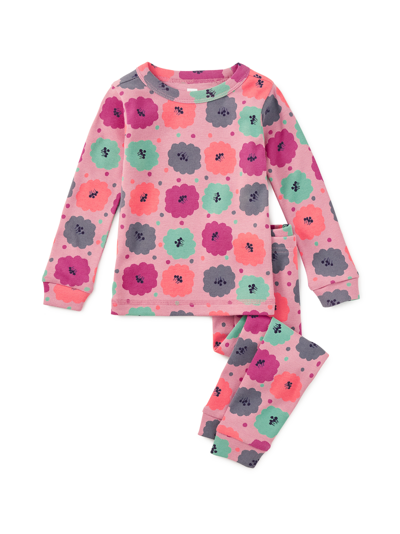 Goodnight Pajama Set in Cherry Blossoms - View 2