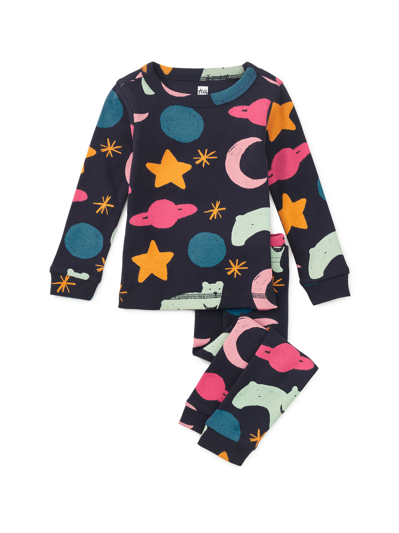 Goodnight Pajama Set in Stars And Moon Bear - View 2