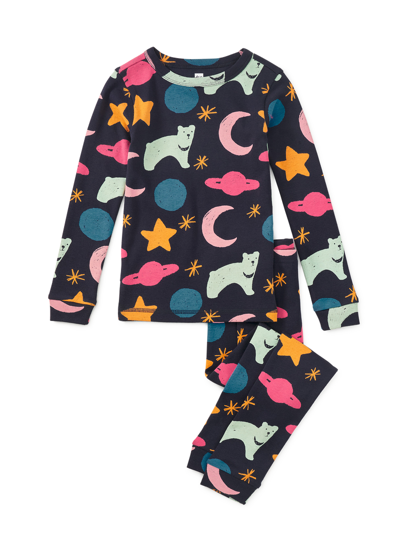 Goodnight Pajama Set in Stars And Moon Bear - View 1