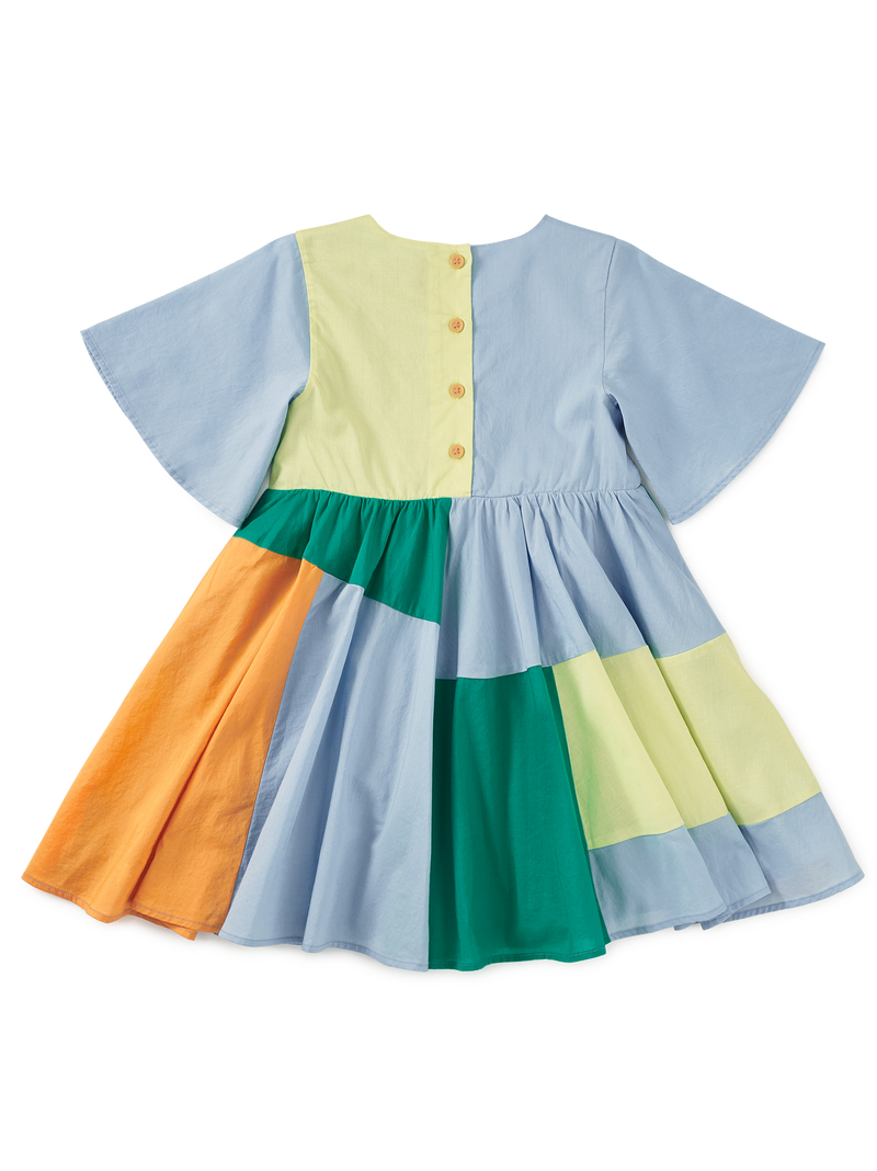 New Patchwork Dress in Scenic Blue - View 2