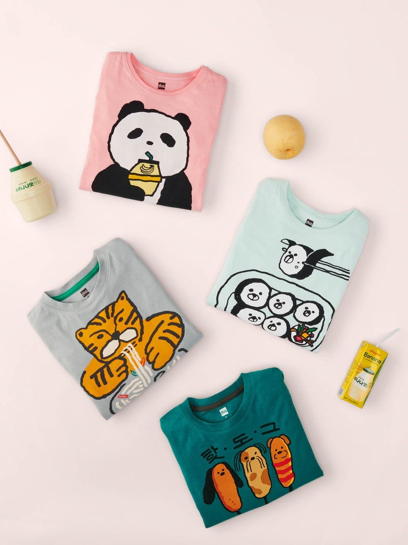 Sareoks Corn Dogs Graphic Tee in Scuba - View 2