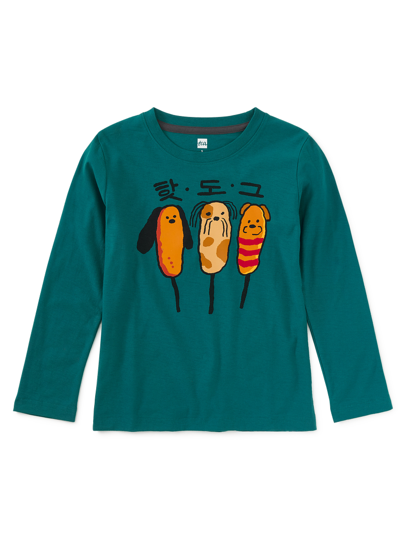 Sareoks Corn Dogs Graphic Tee in Scuba - View 1