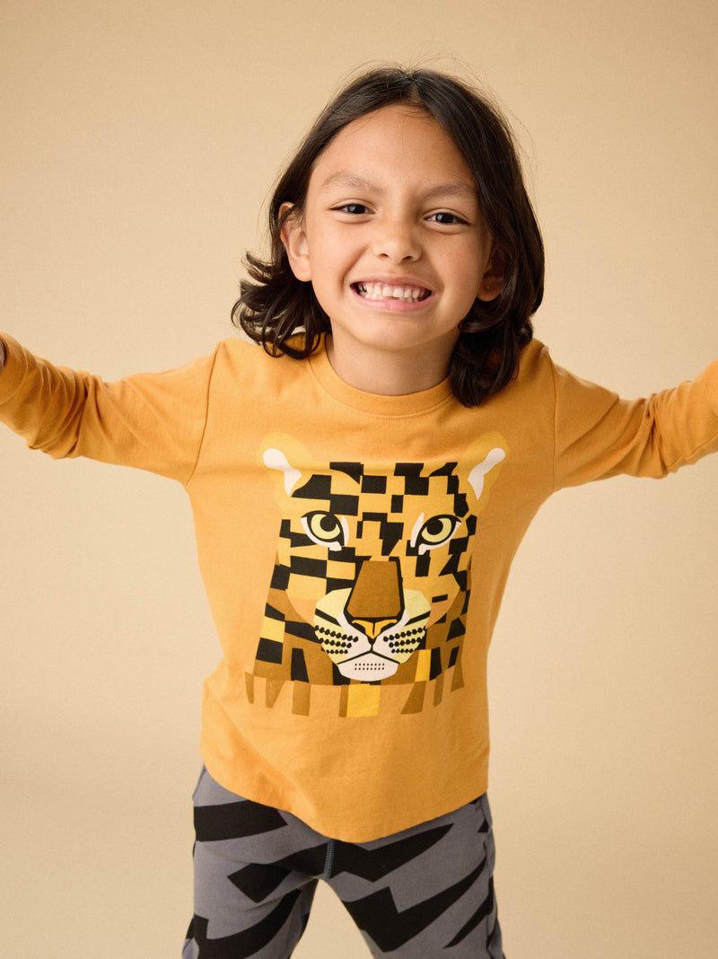 Bojagi Leopard Graphic Tee in Savanna - View 2