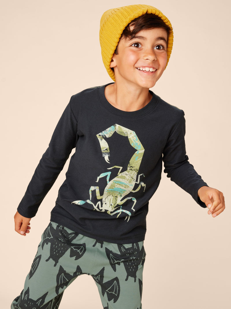 Scorpion Glow Graphic Tee in Jet Black - View 2