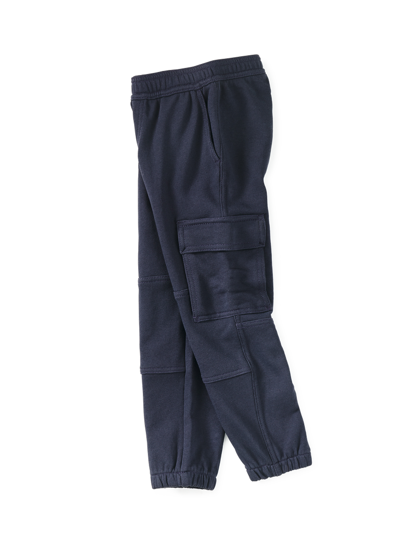 Cargo Pocket Joggers in Indigo - View 2
