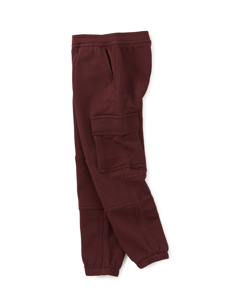 Cargo Pocket Joggers in Cinnaberry - View 2