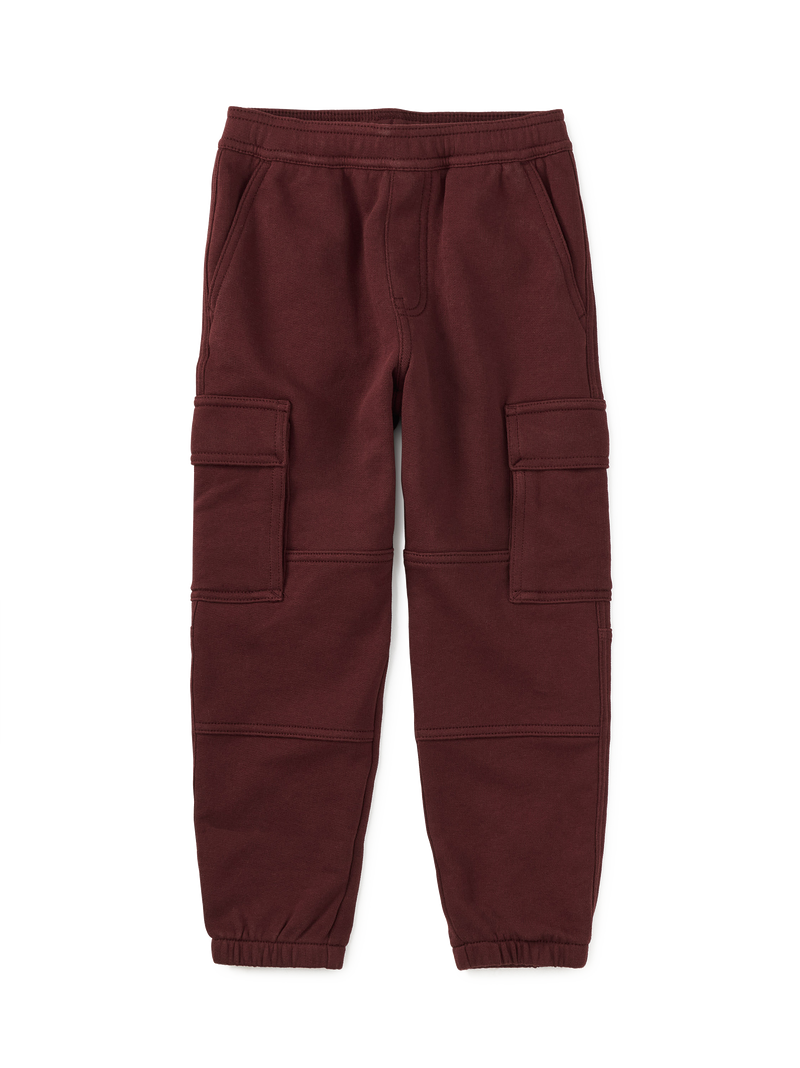 Cargo Pocket Joggers in Cinnaberry - View 1