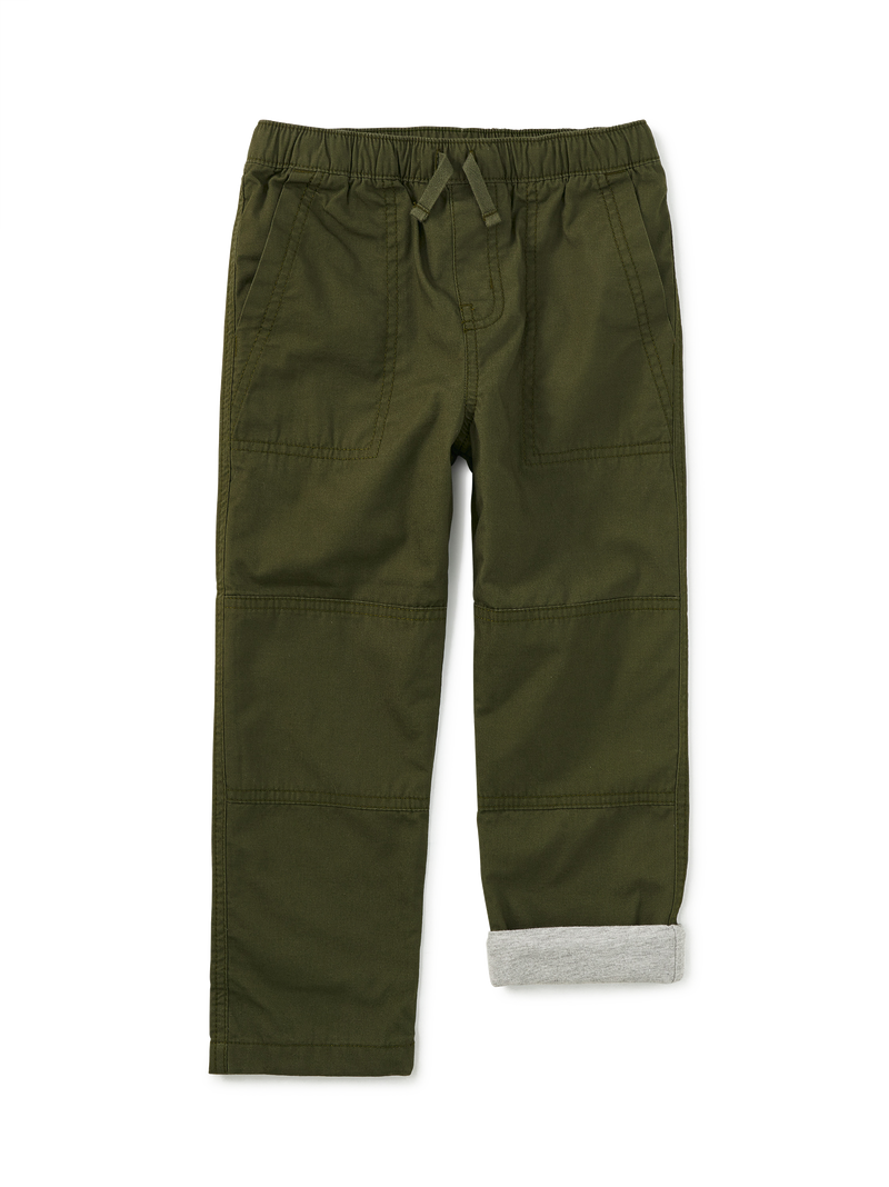 Cozy Does It Lined Pants in Grape Leaf - View 1