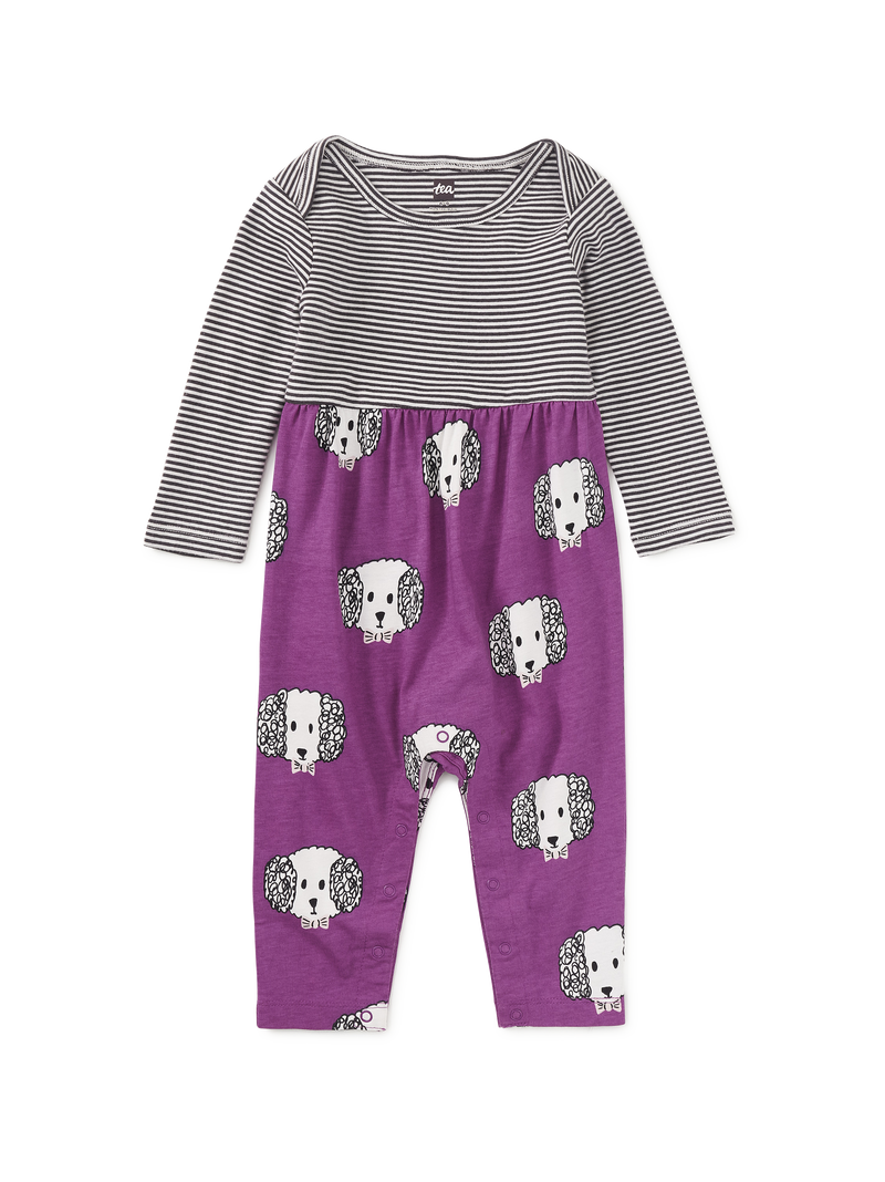 Print Mix Baby Romper in Maltipoo - View 1