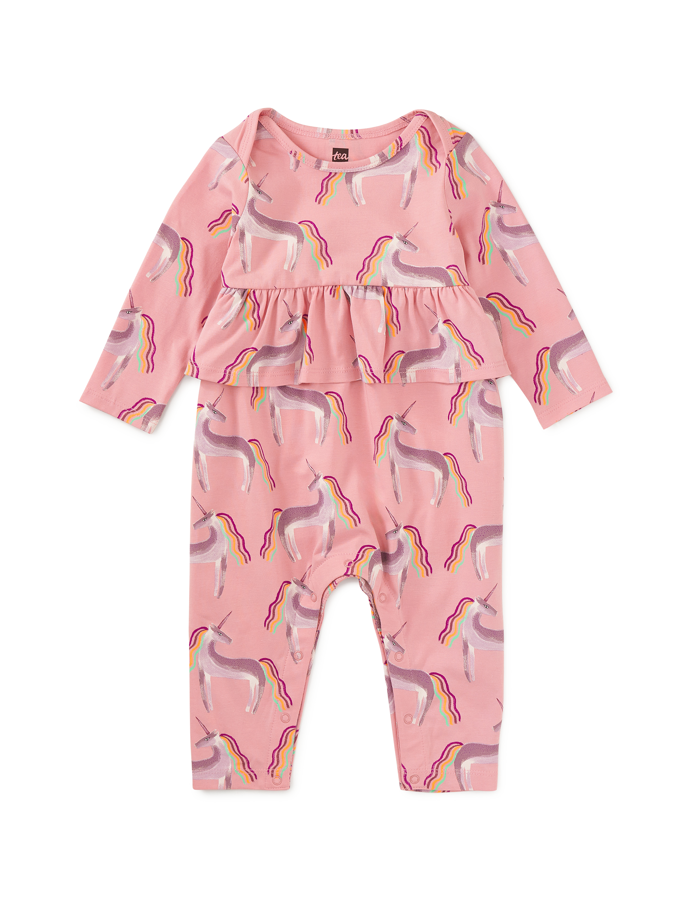 Pretty Peplum Baby Romper