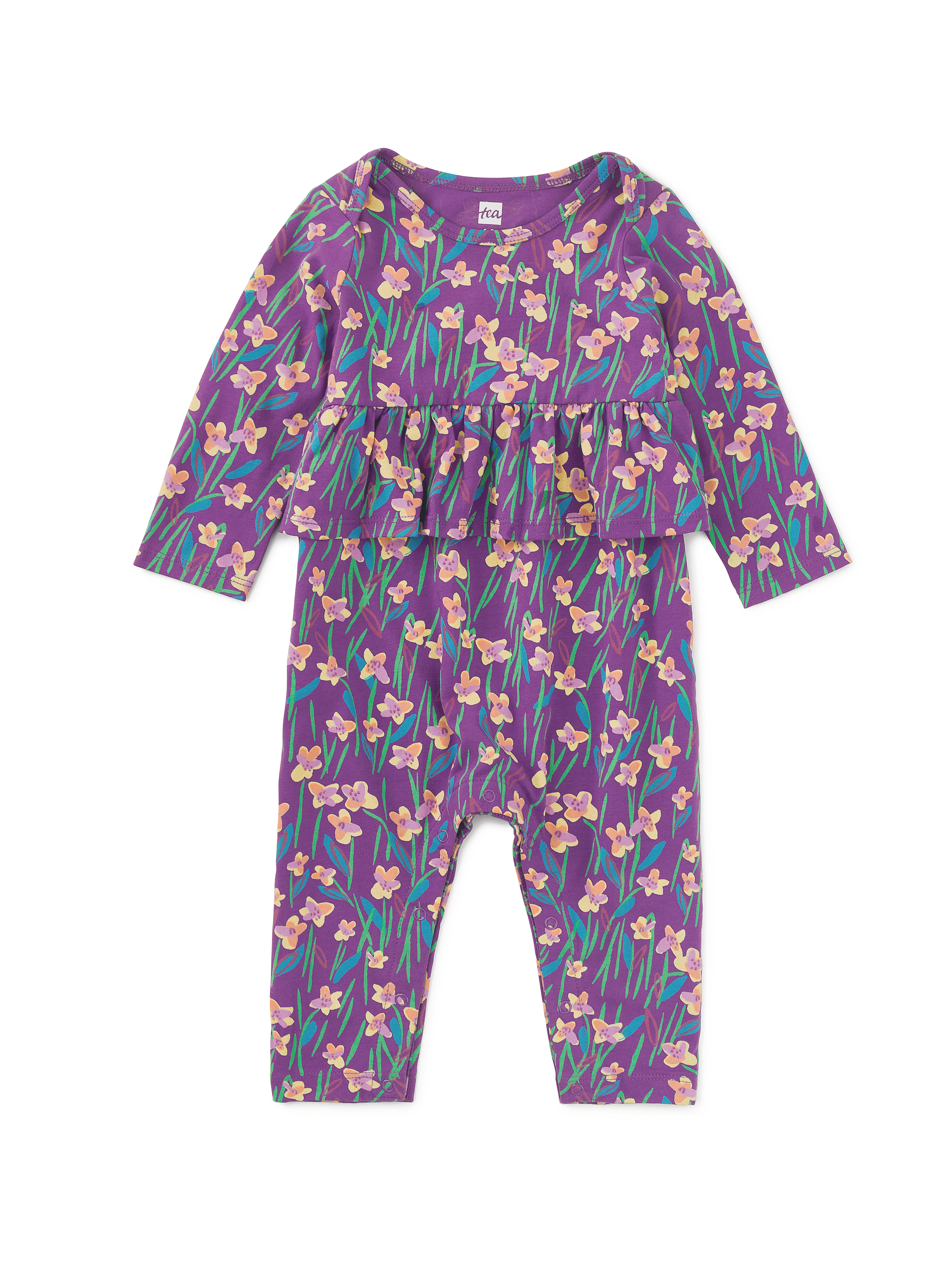 Pretty Peplum Baby Romper