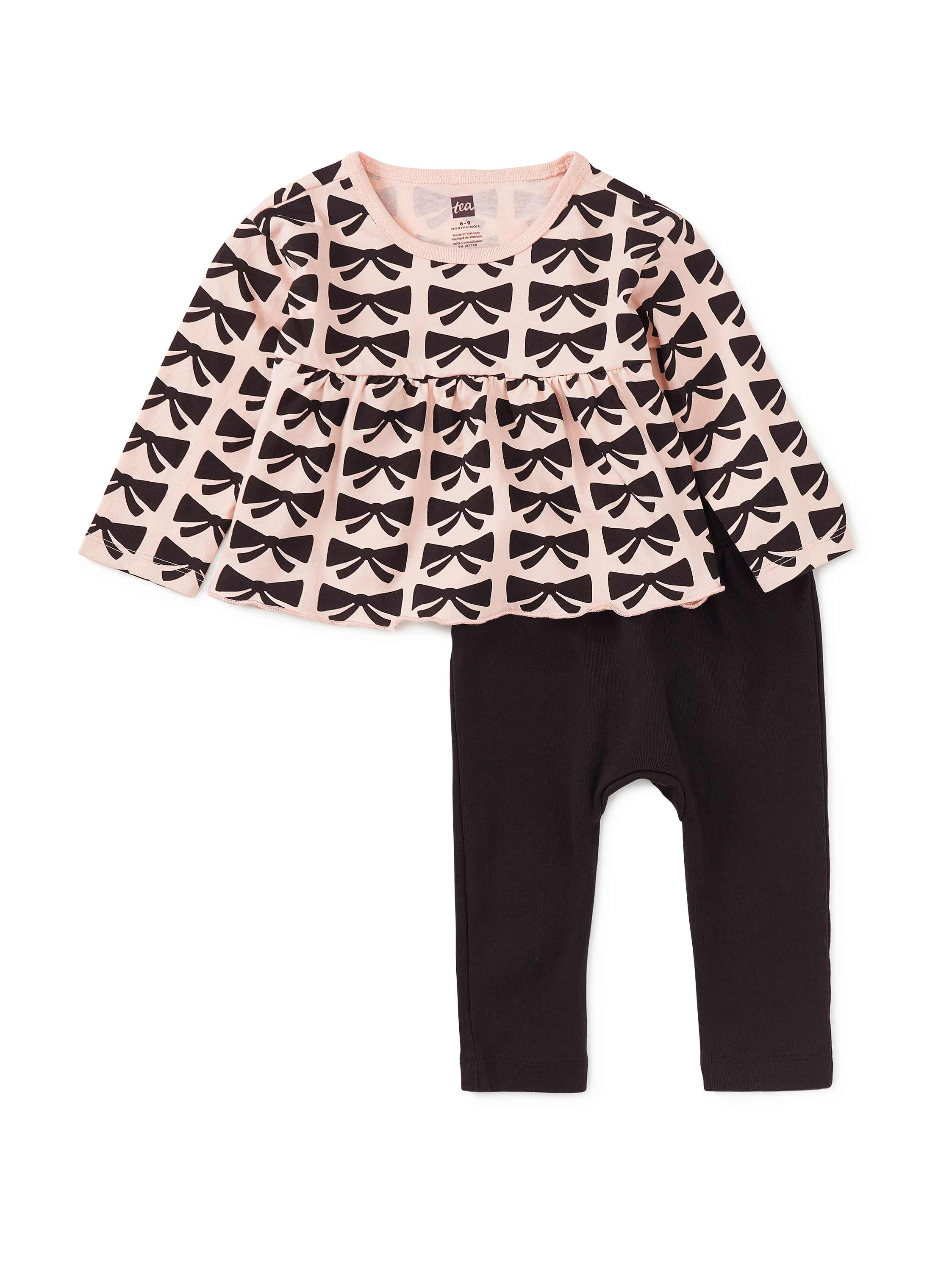 Peplum Top And Pants Baby Set