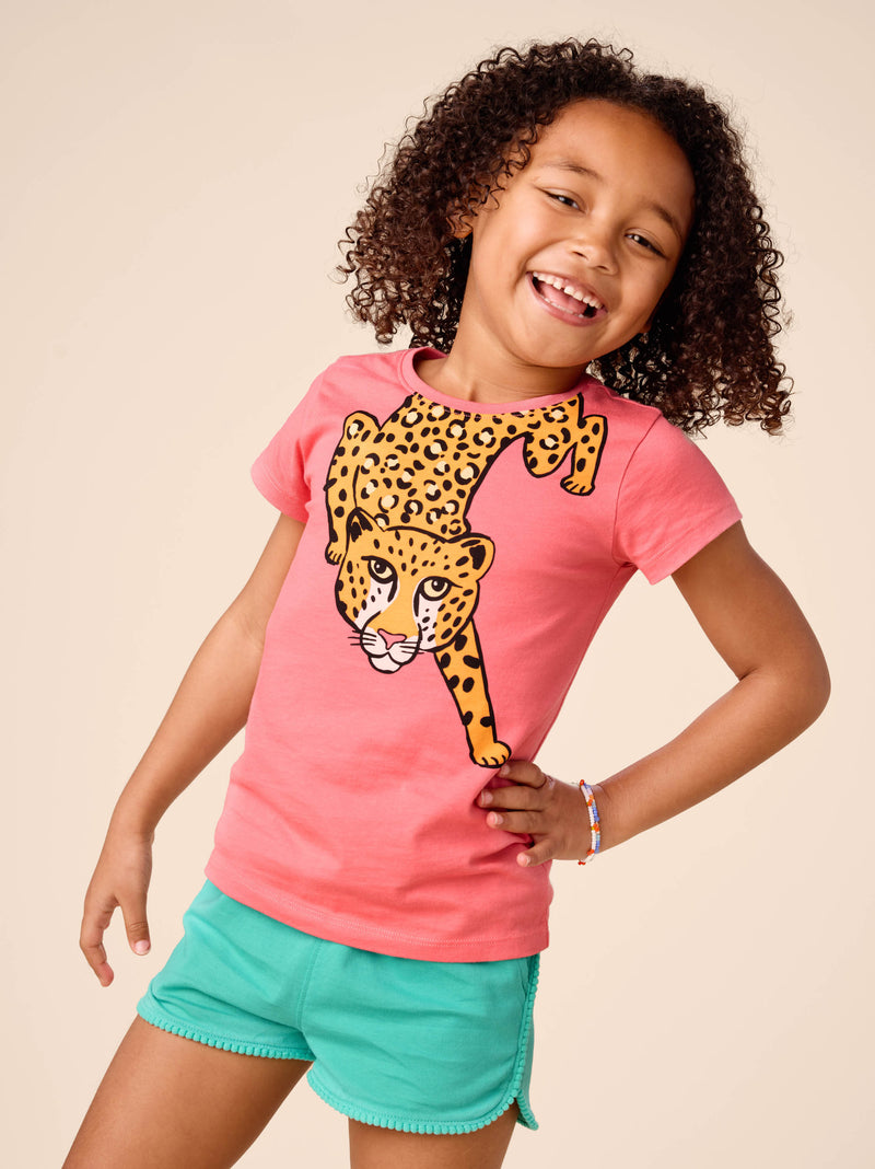 Prowling Jaguar Graphic Tee in Desert Rose - View 2