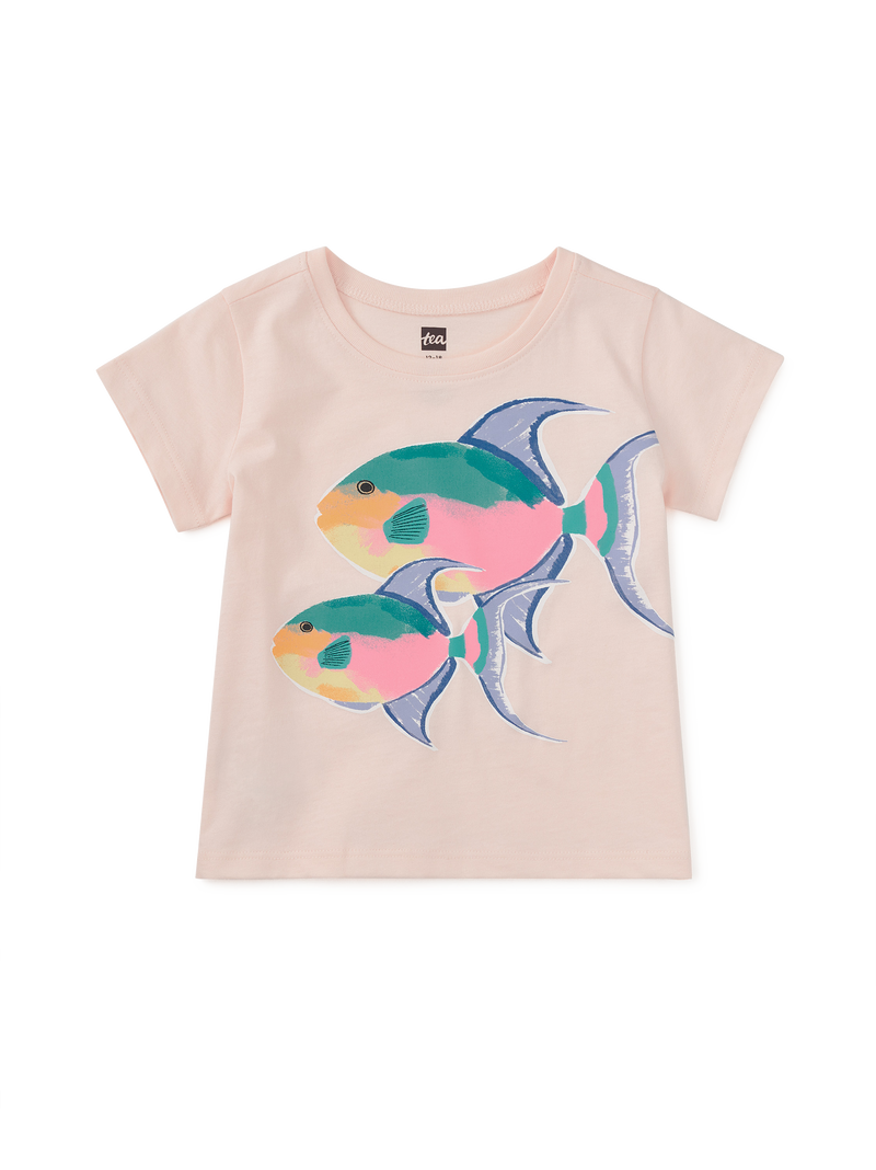 Queen Trigger Fish Graphic Tee in Creole Pink - View 2