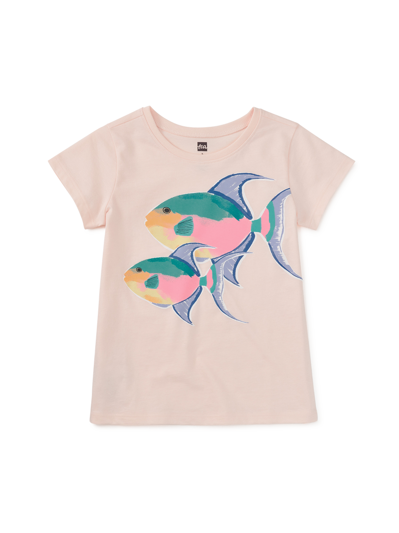 Queen Trigger Fish Graphic Tee in Creole Pink - View 1