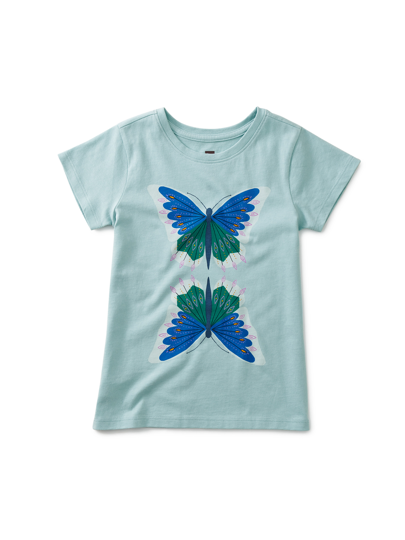 Carnival Butterfly Graphic Tee in Canal Blue - View 1
