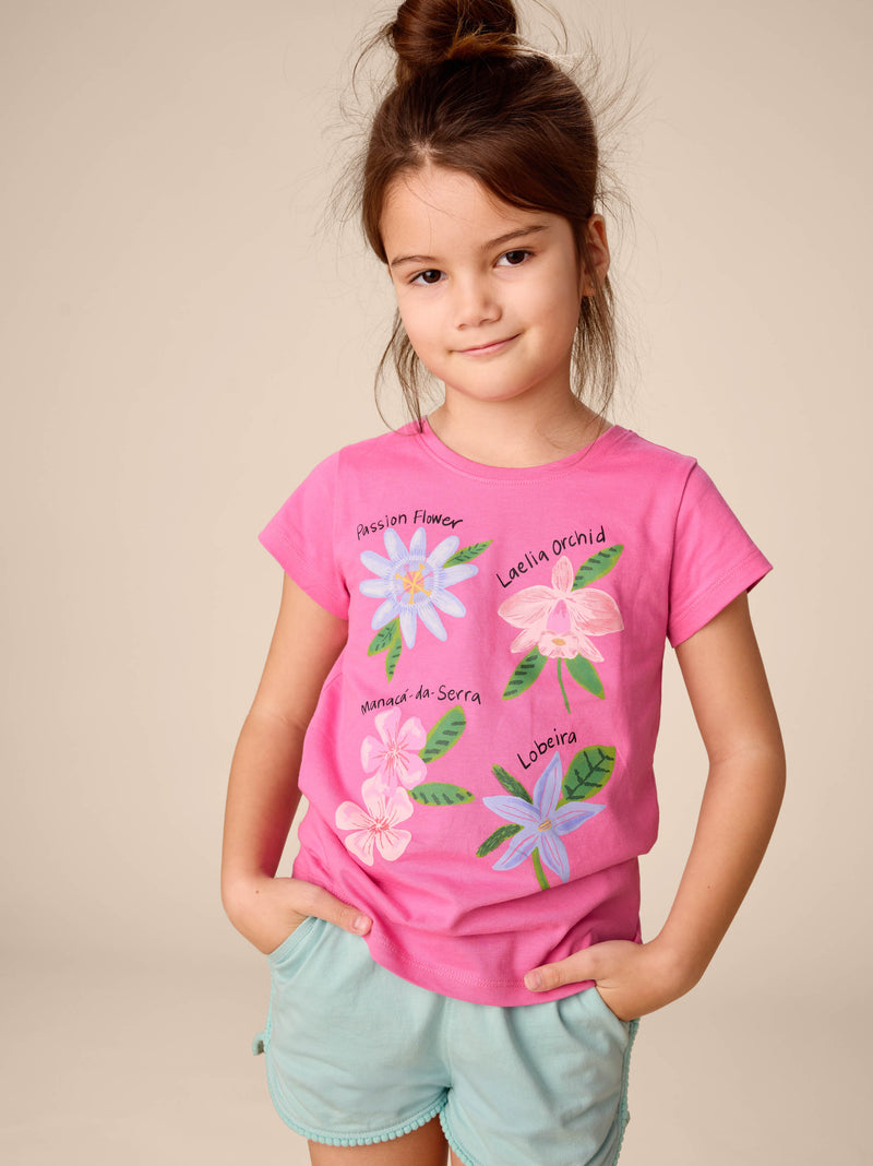Orchid Discovery Graphic Tee in Carousel Pink - View 2