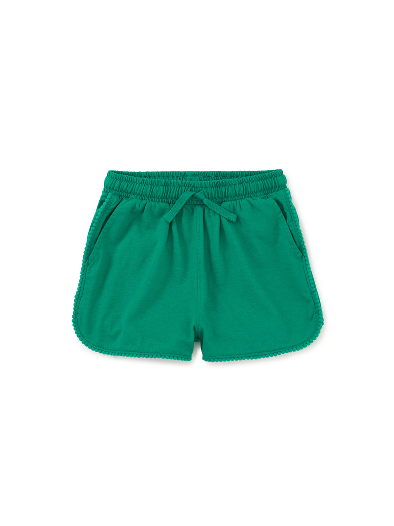 Pom-Pom Gym Shorts in Viridis - View 1