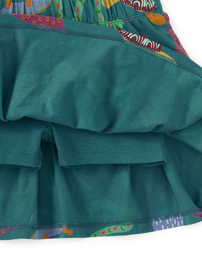 Sport Skort in Brazilian Folk Animals - View 2