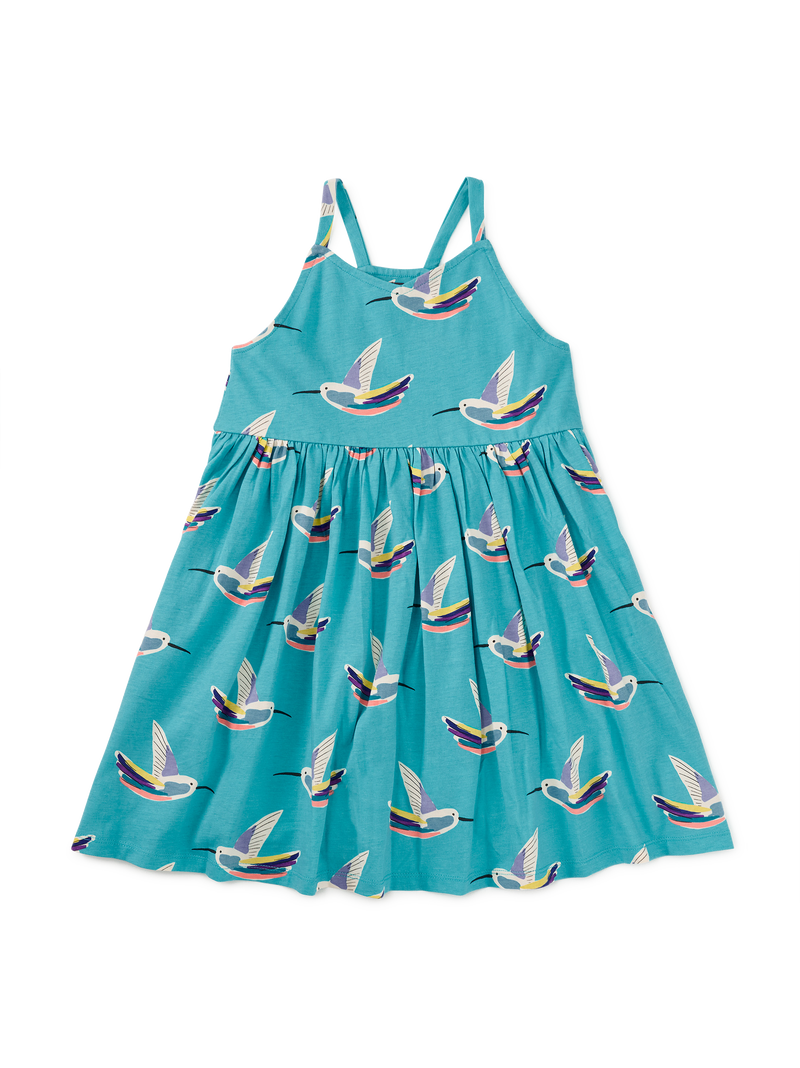 Racerback Twirl Dress in Hummingbird Haven - View 1