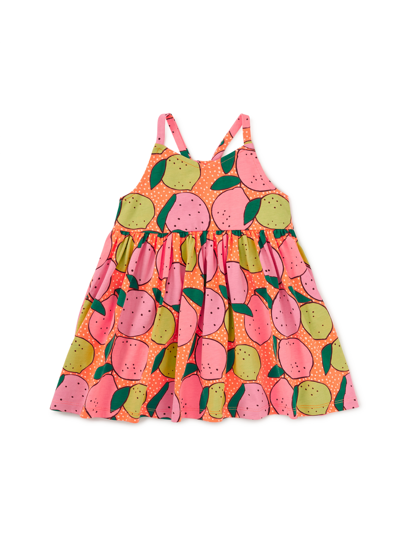 Racerback Twirl Dress in Dotty Citrus - View 2