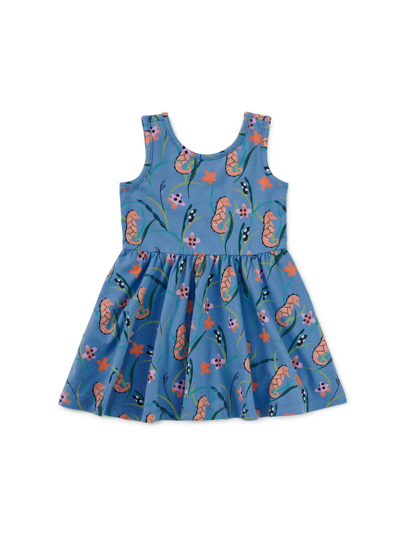 Sleveless Ballet Dress in Seahorse Botanical - View 2