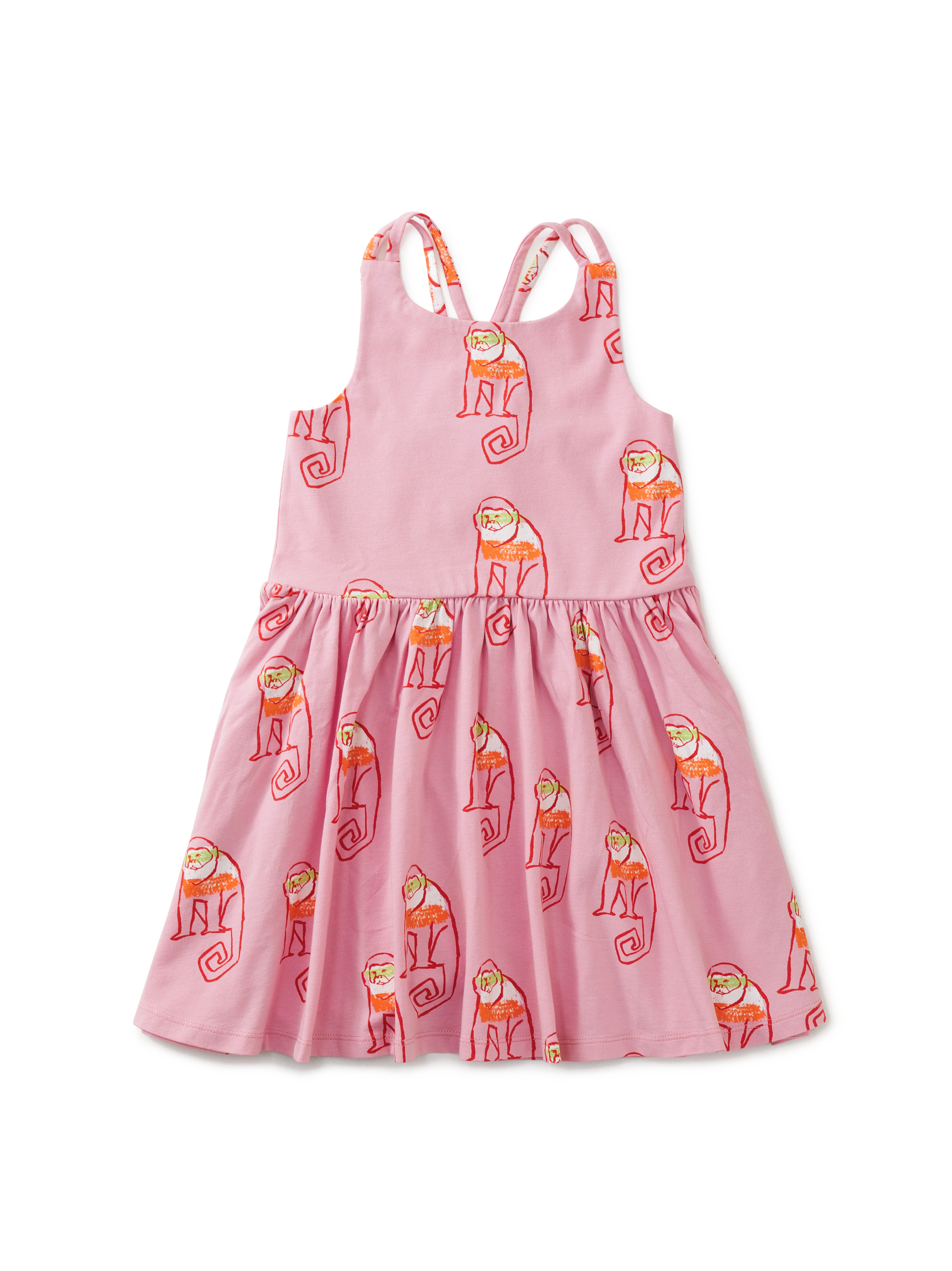Strappy Back Skirted Dress