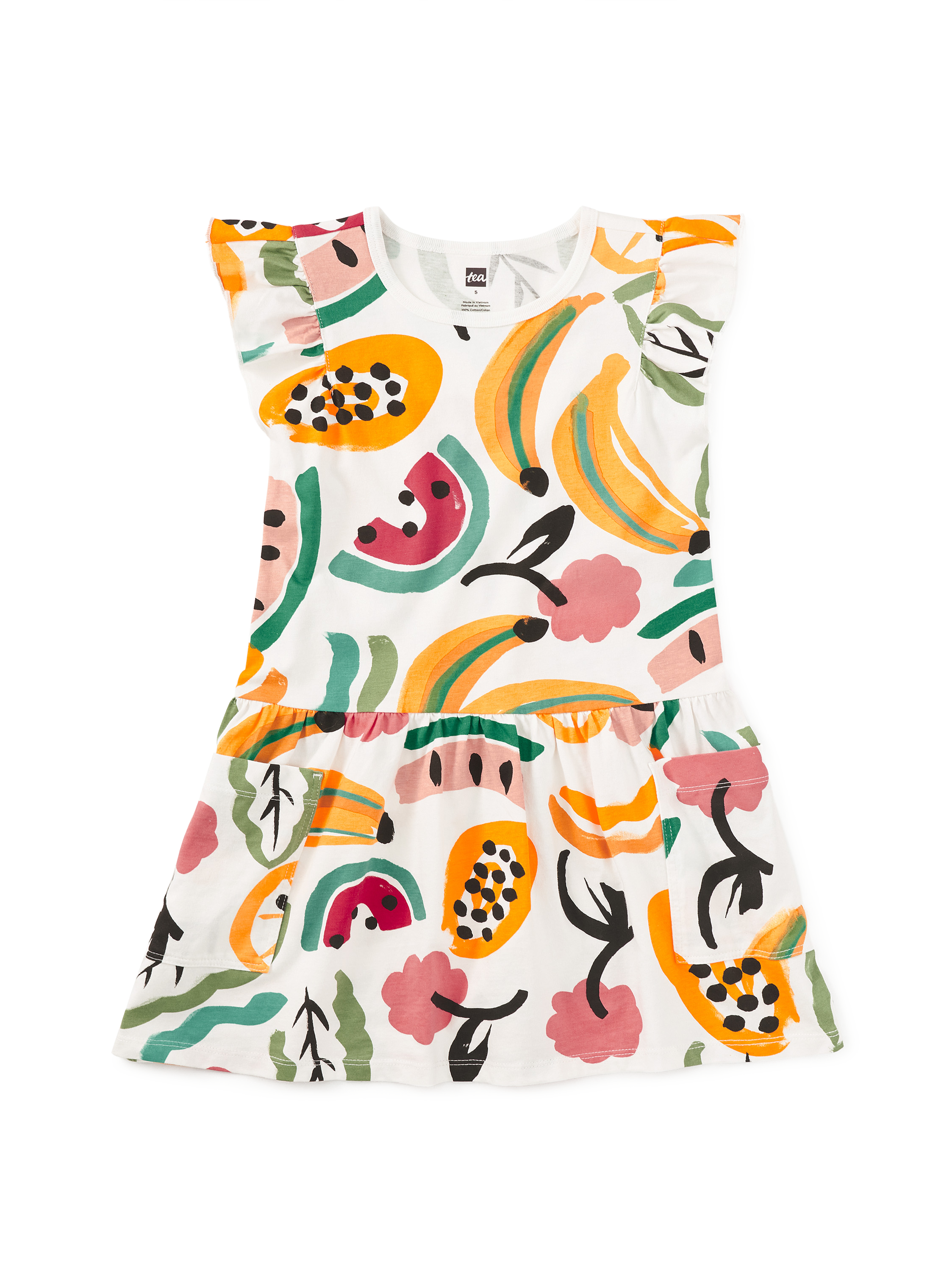 Flutter Sleeve Pocket Dress