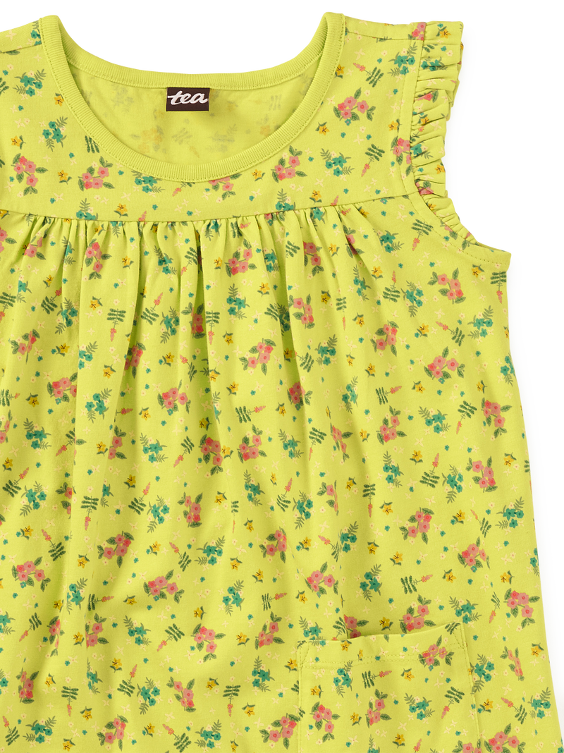 Mighty Mini Dress in Tropical Floral Ditsy - View 2