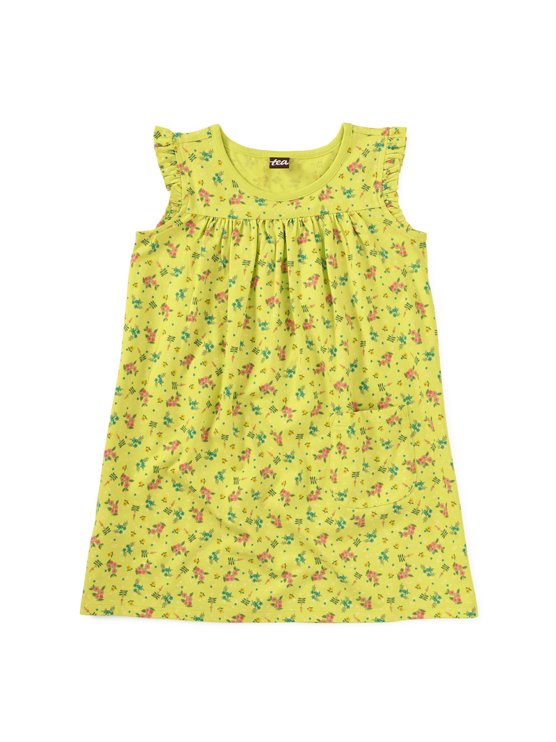 Mighty Mini Dress in Tropical Floral Ditsy - View 1